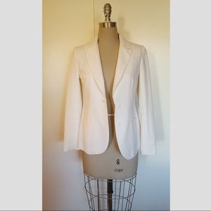TRINA TURK LONG SLEEVE WHITE BLAZER JACKET SIZE 2